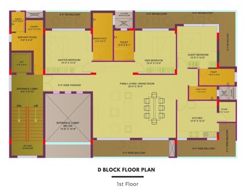 Block D Cluster Plan for 1st Floor nilaya-apartments Block D Cluster Plan for 1st Floor