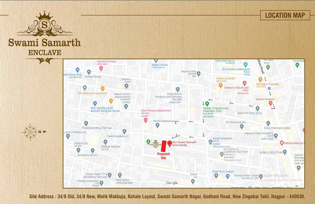 swami samarth enclave Location Plan