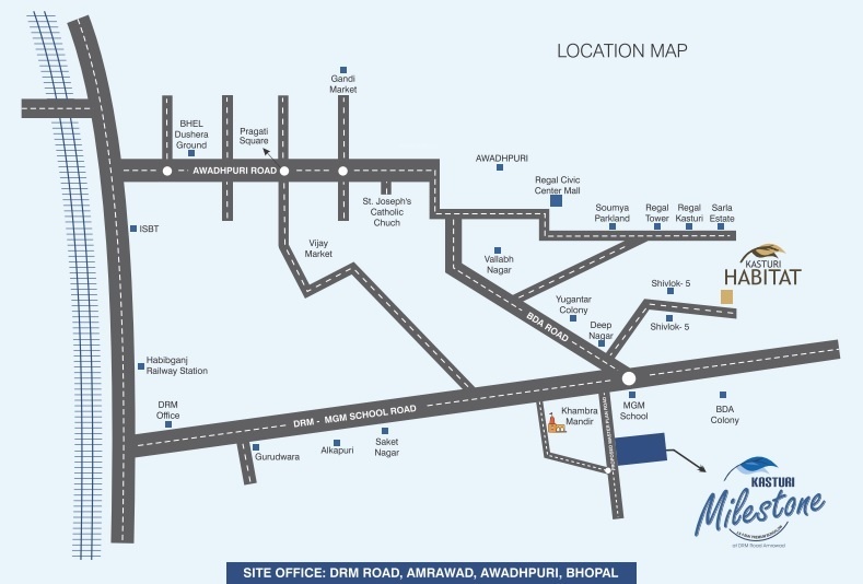kasturi milestone Location Plan