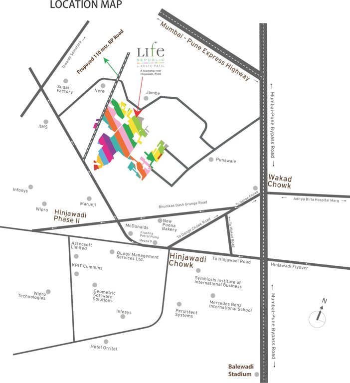 life republic sector r10 10th avenue universe phase v Location Plan