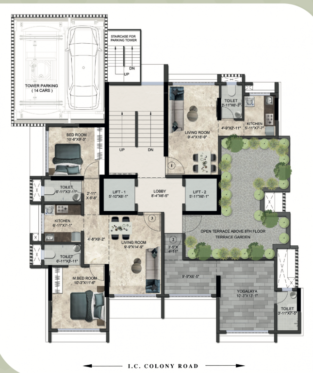  glory apartments Glory Apartments Cluster Plan