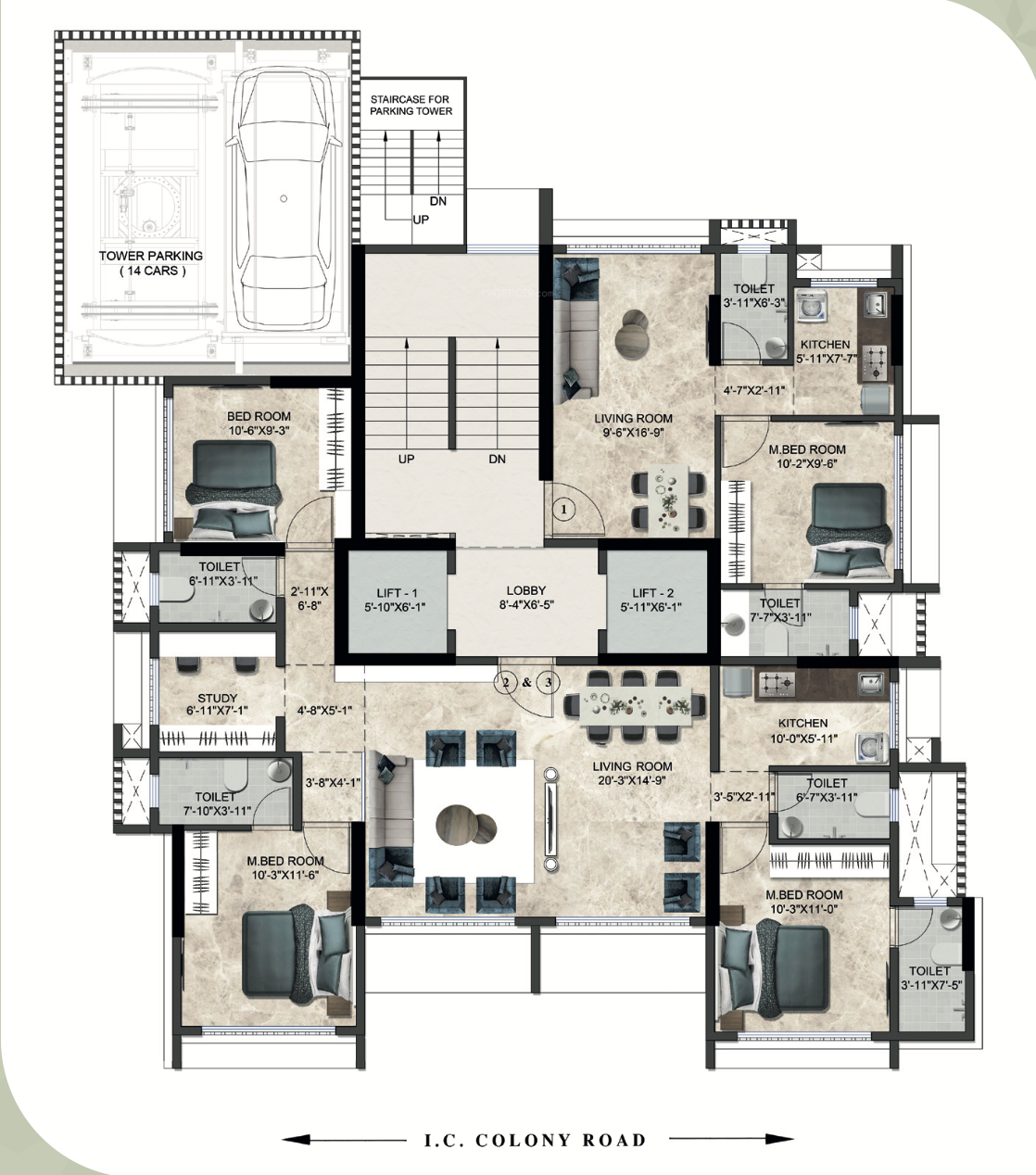  glory apartments Glory Apartments Cluster Plan