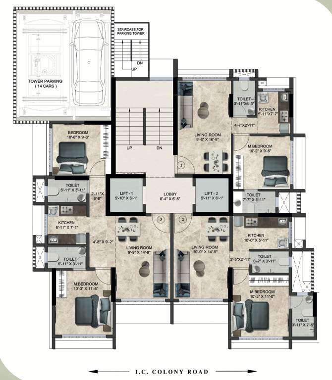  glory apartments Glory Apartments Cluster Plan