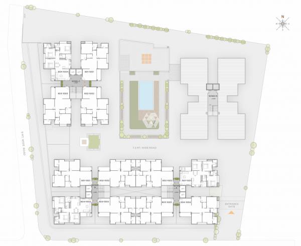  ultima-crest Tower A & B & c & D Cluster Plan from 8th to 10th Floor