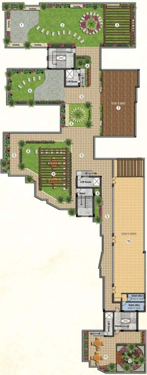  30 Radhashree 30 Roof Top Cluster Plan