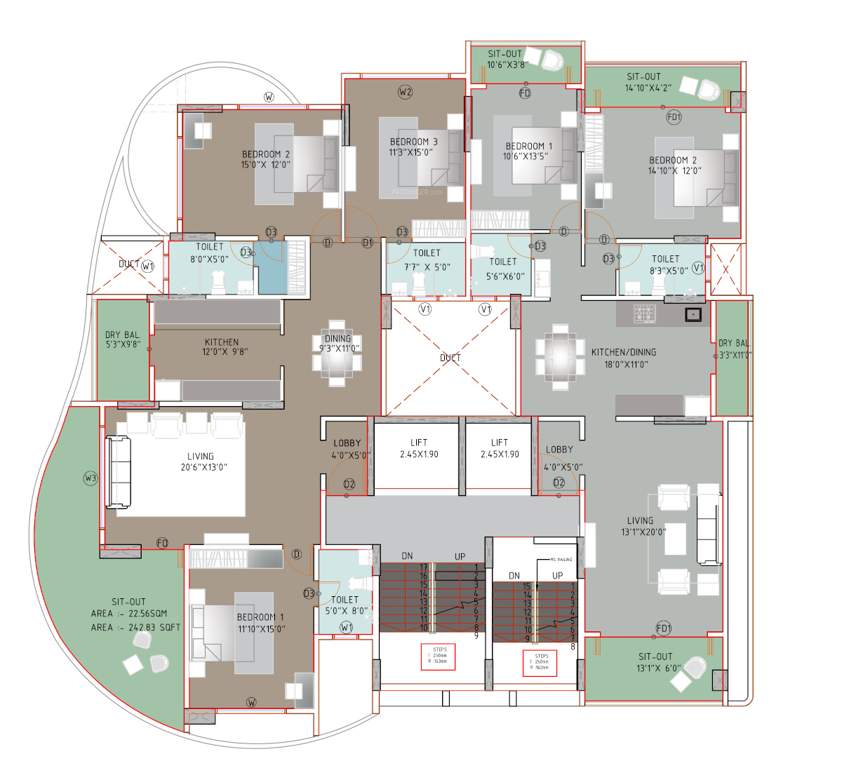  sunman co operative housing society limited Sunman Co Operative Housing Society Limited Cluster Plan