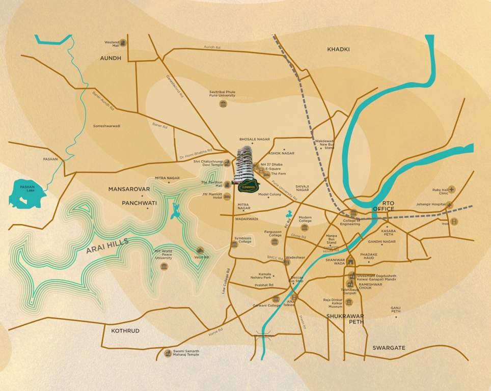  sunman co operative housing society limited Location Plan