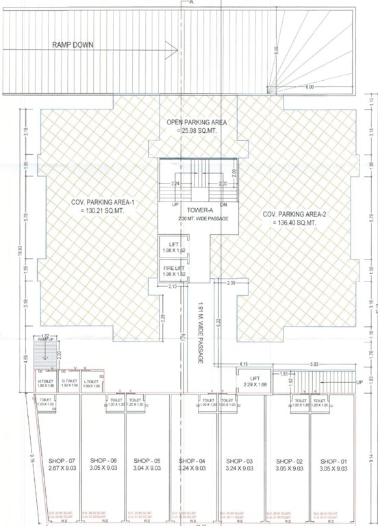  skydeck Block A Cluster Plan For Ground Floor