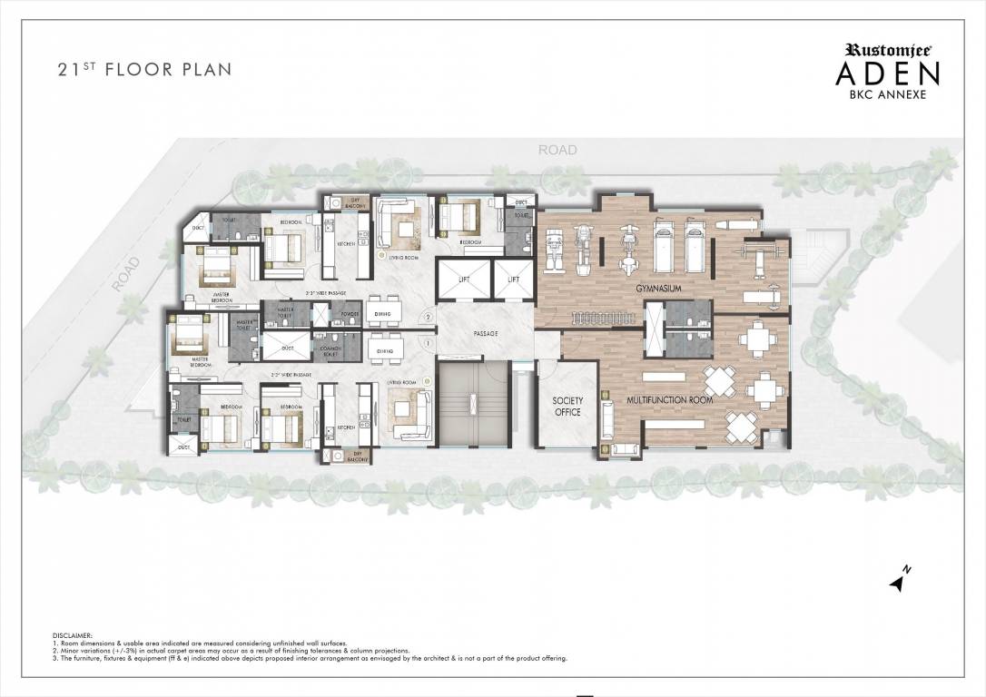 aden Cluster Plan for 21th Floor