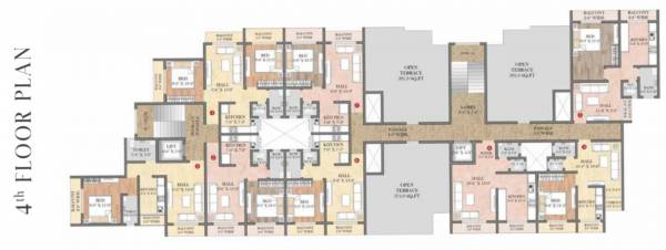  kalyan-aashiyana 4th Floor Wing A Cluster Plan