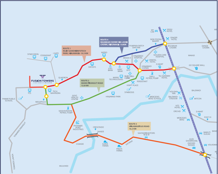  fusion towers phase iv Location Plan