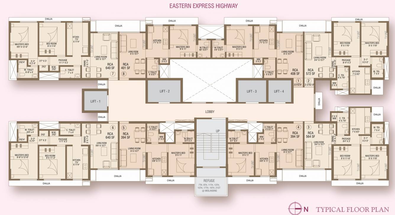  tulip Tulip   Building No 9 and 10 Cluster Plan
