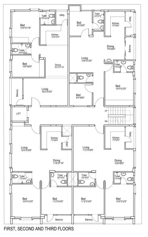  maple heights Maple Heights Cluster Plan from 1st to 3rd Floor