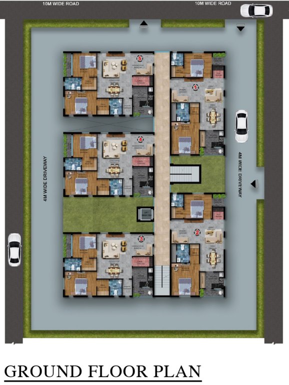  lake breeze seshadri Phase I Cluster Plan for ground Floor