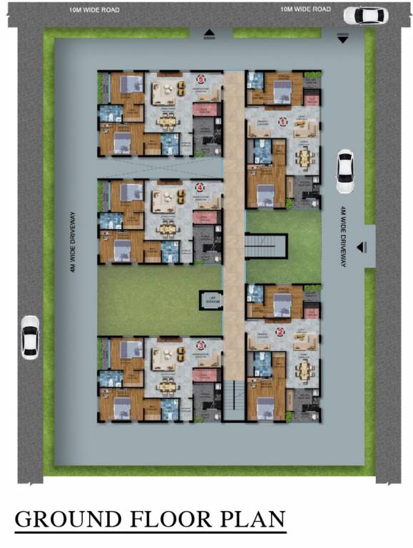  lake breeze seshadri Phase II Cluster Plan for ground Floor