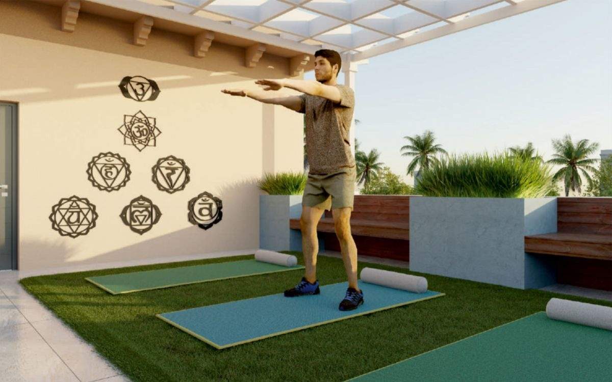  the janata chsl Yoga/ Meditation Area