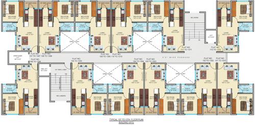 Vayu Cluster Plan from 1st to 13th Floor shantiniketan Vayu Cluster Plan from 1st to 13th Floor