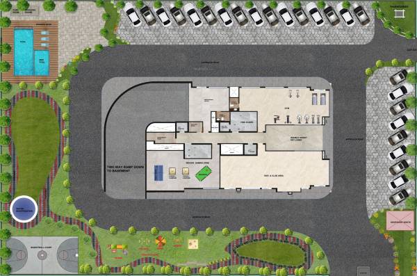  tower Ompee Tower Ground Cluster Plan