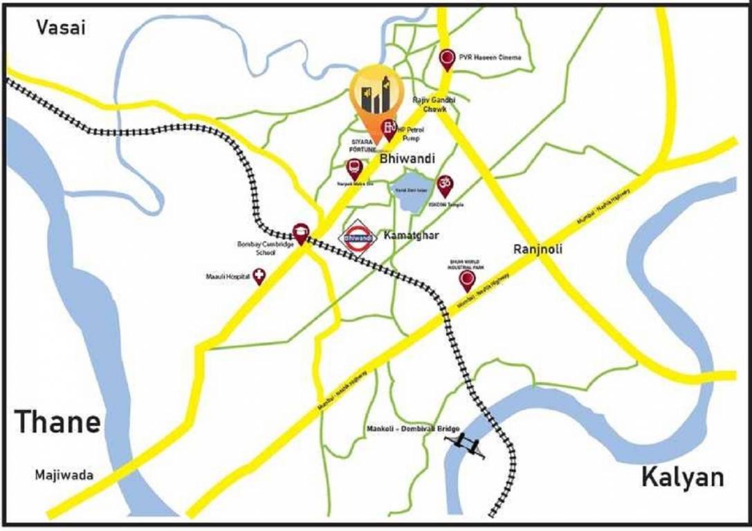  siyara fortune building a wing b Location Plan