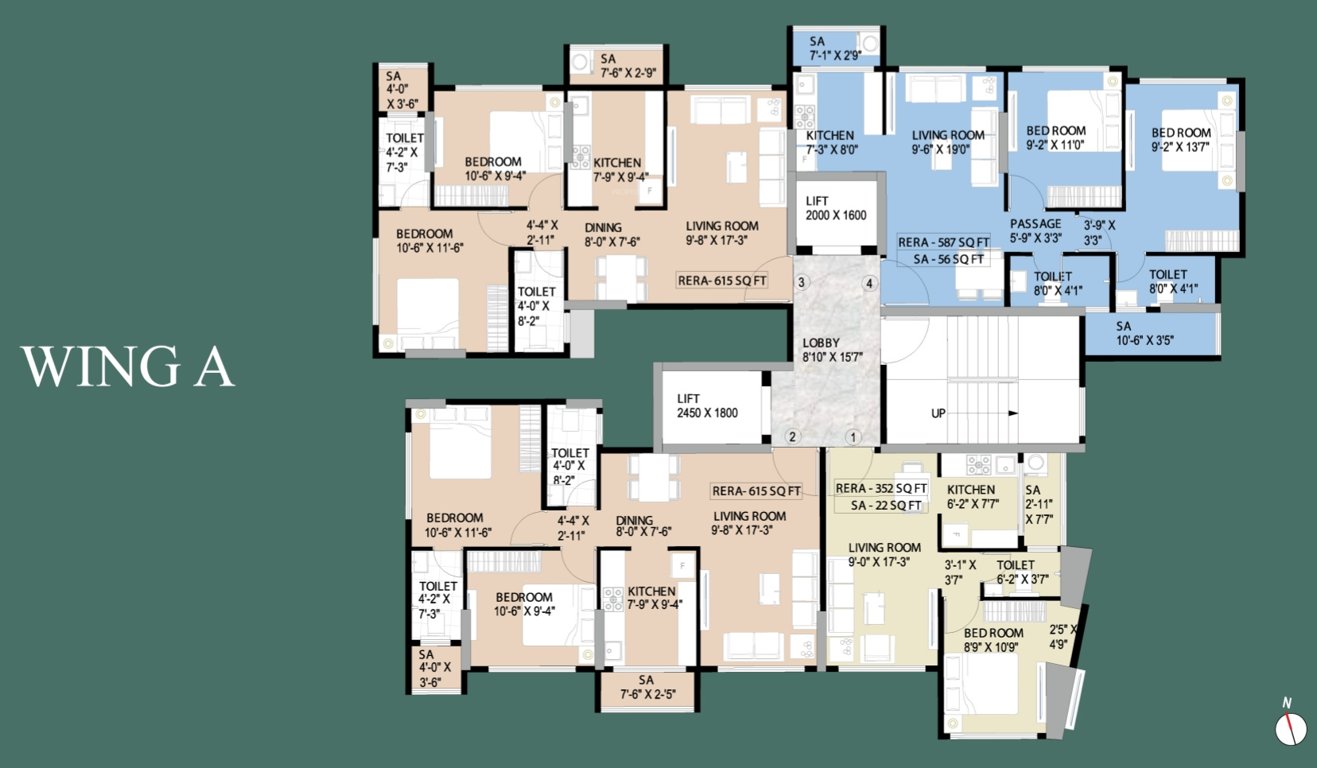 intelligentia horizon Wing A 1 to 27 Proposed Cluster Plan