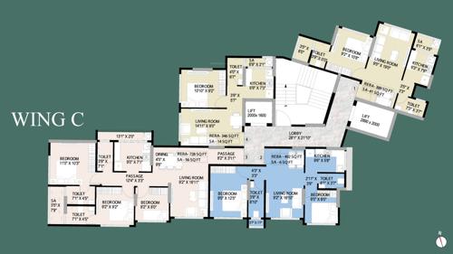  intelligentia-horizon Wing C 1 to 27 Proposed Cluster Plan