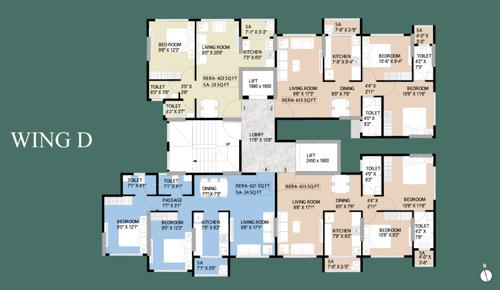  intelligentia-horizon Wing D 1 to 27 Proposed Cluster Plan