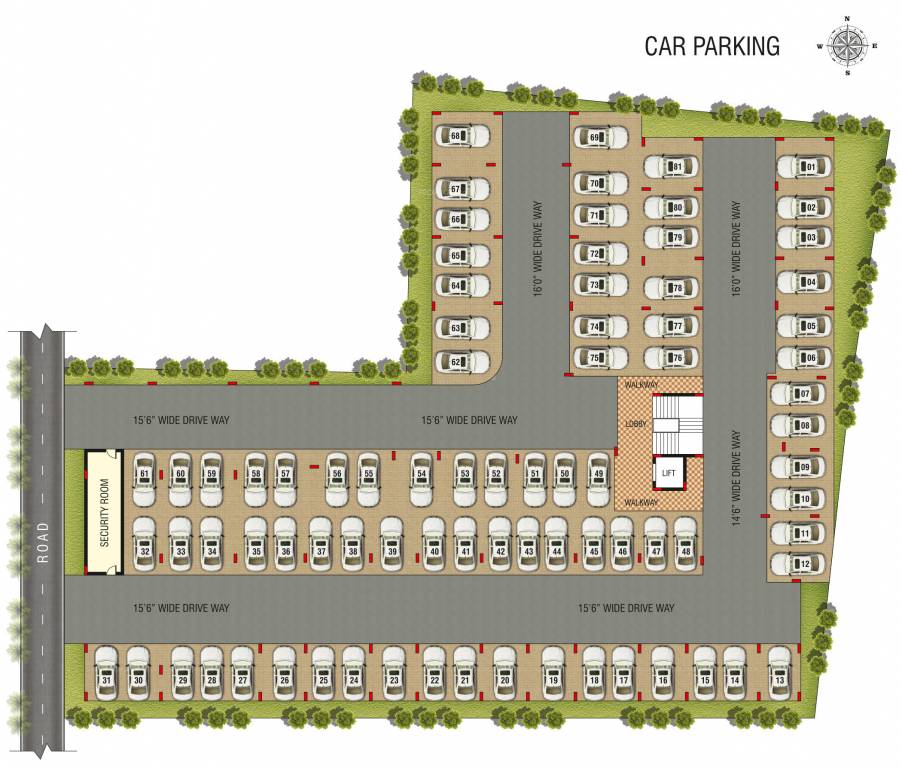  aster Aster Ground Floor Cluster Plan