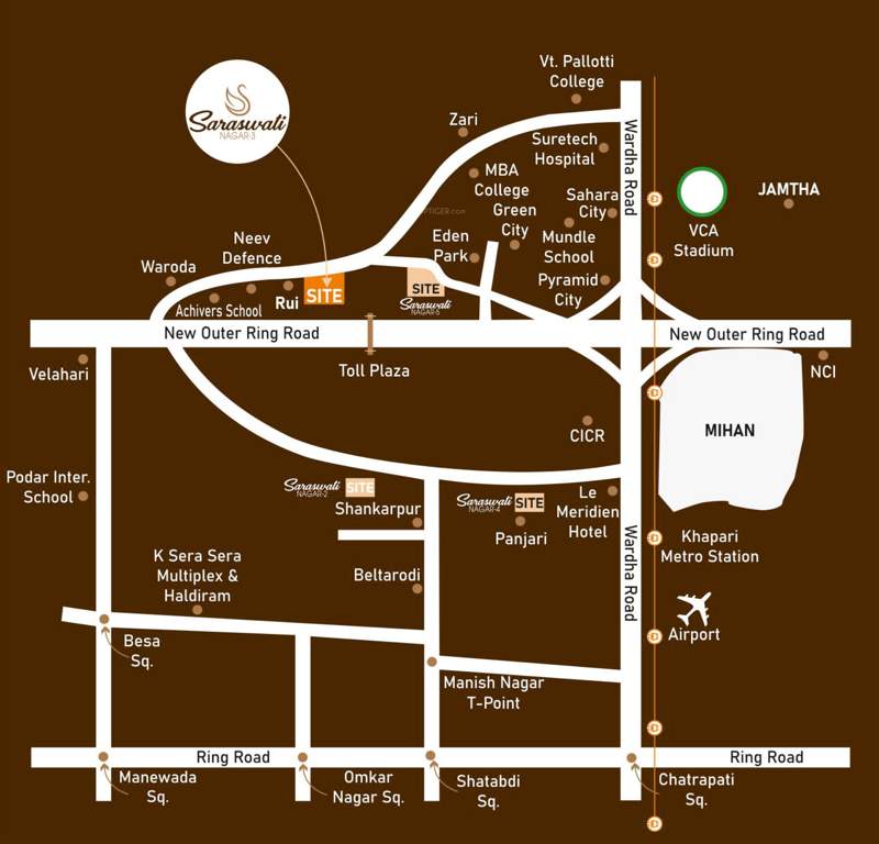 saraswati nagar 3 Location Plan