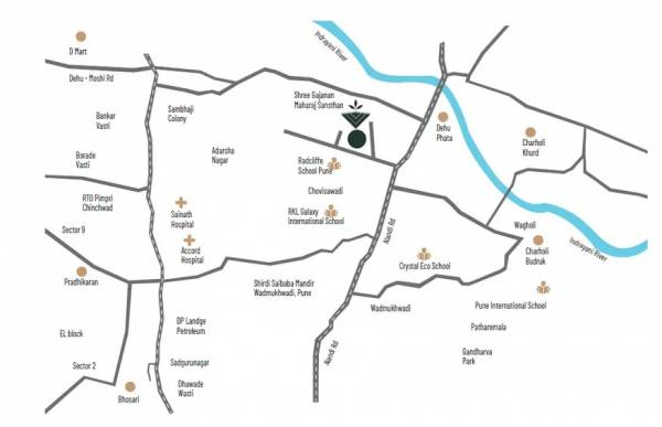  skyways-vrundavan-fg Location Plan