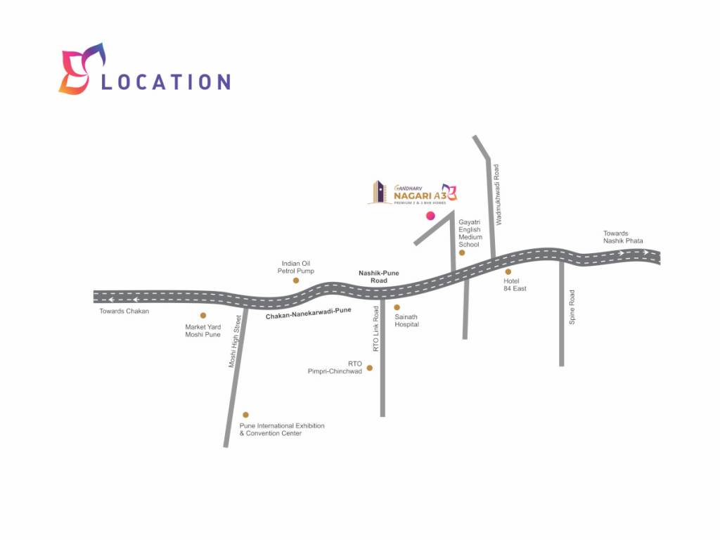  gandharv nagari building a3 wing a b Location Plan