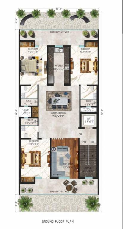  homes Homes Cluster Plan