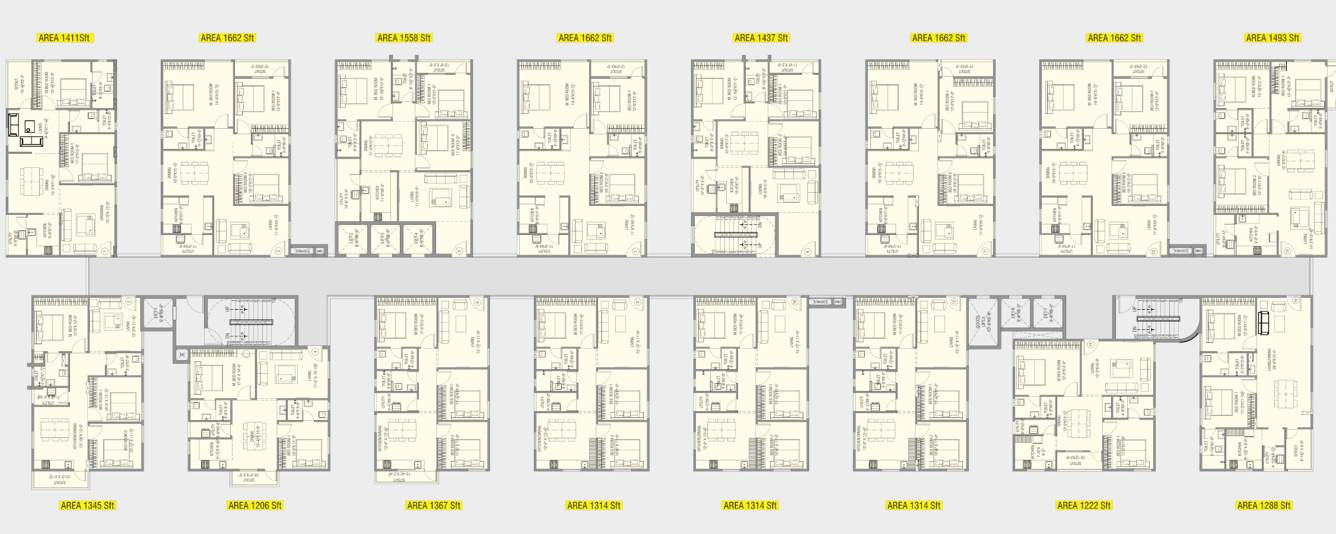  green field Block II Cluster Plan for 1st Floor
