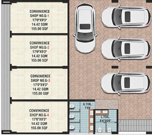  dwarka-heights Dwarka Heights Cluster Plan For Ground Floor