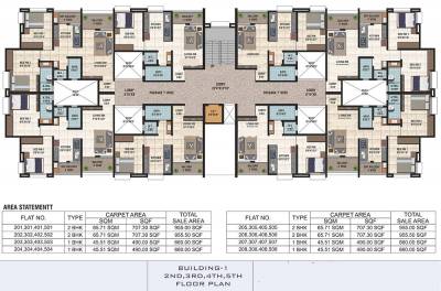  dwarka-heights Dwarka Heights Cluster Plan from 2nd to 5th Floor