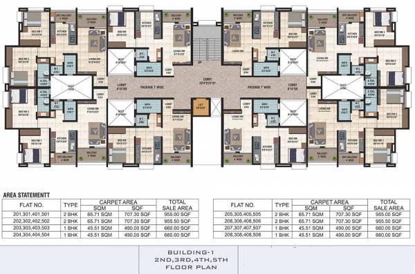  dwarka-heights Dwarka Heights Cluster Plan from 2nd to 5th Floor