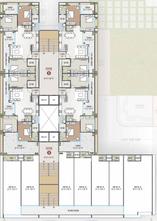  sapphire Block A And B Cluster Plan For 1st Floor