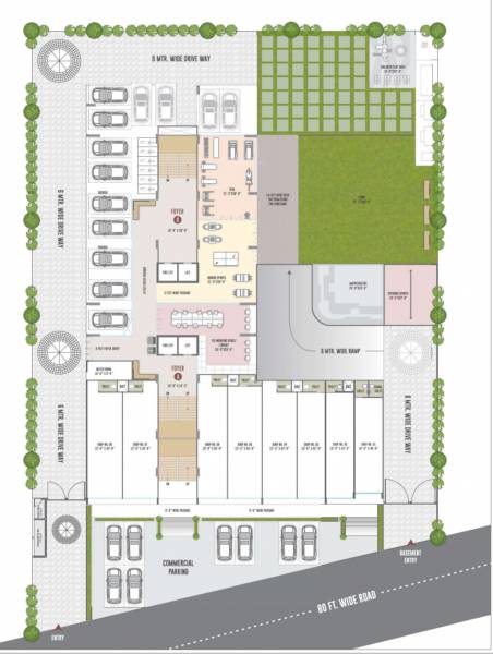  sapphire Block A And B Cluster Plan For Ground Floor