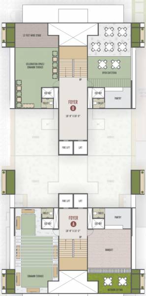  sapphire Block A  And B Cluster Plan For Terrace Plan 