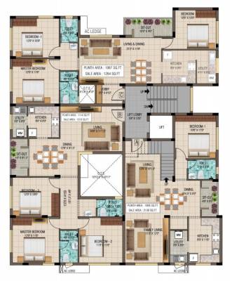  madhava Madhava Cluster Plan for 2nd Floor