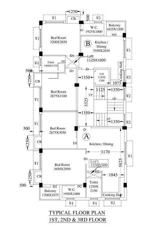  ashirbad sapphire Ashirbad Sapphire Cluster Plan from 1st to 3rd Floor