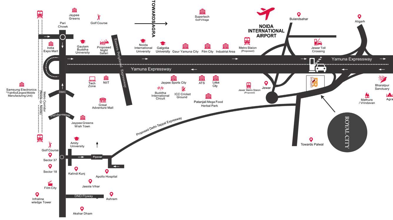  royal city Location Plan