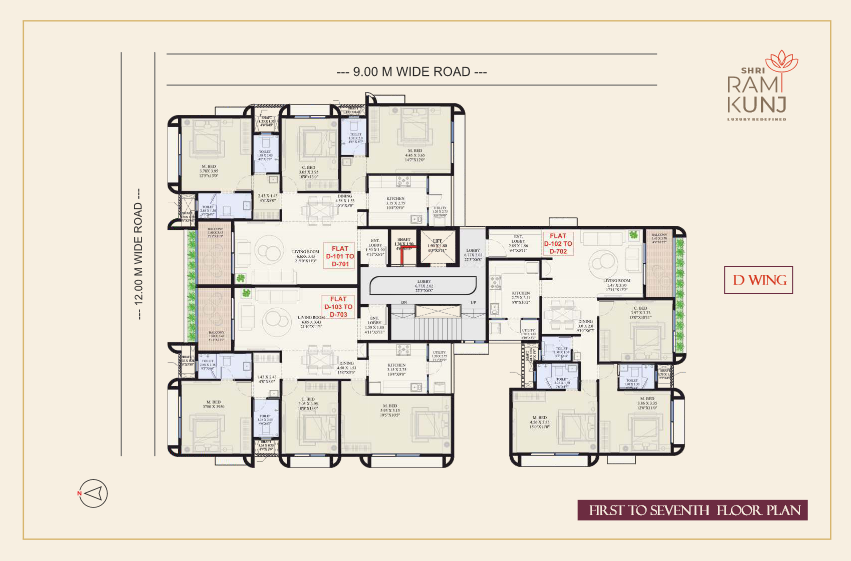 shri ram kunj Wing A Cluster Plan