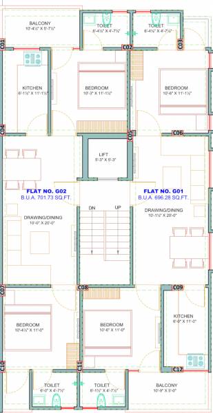  hans-vihar Hans Vihar Cluster Plan For Typical Floor Plan