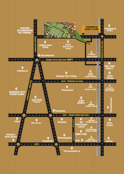  ria-srinivasa-palms Location Plan