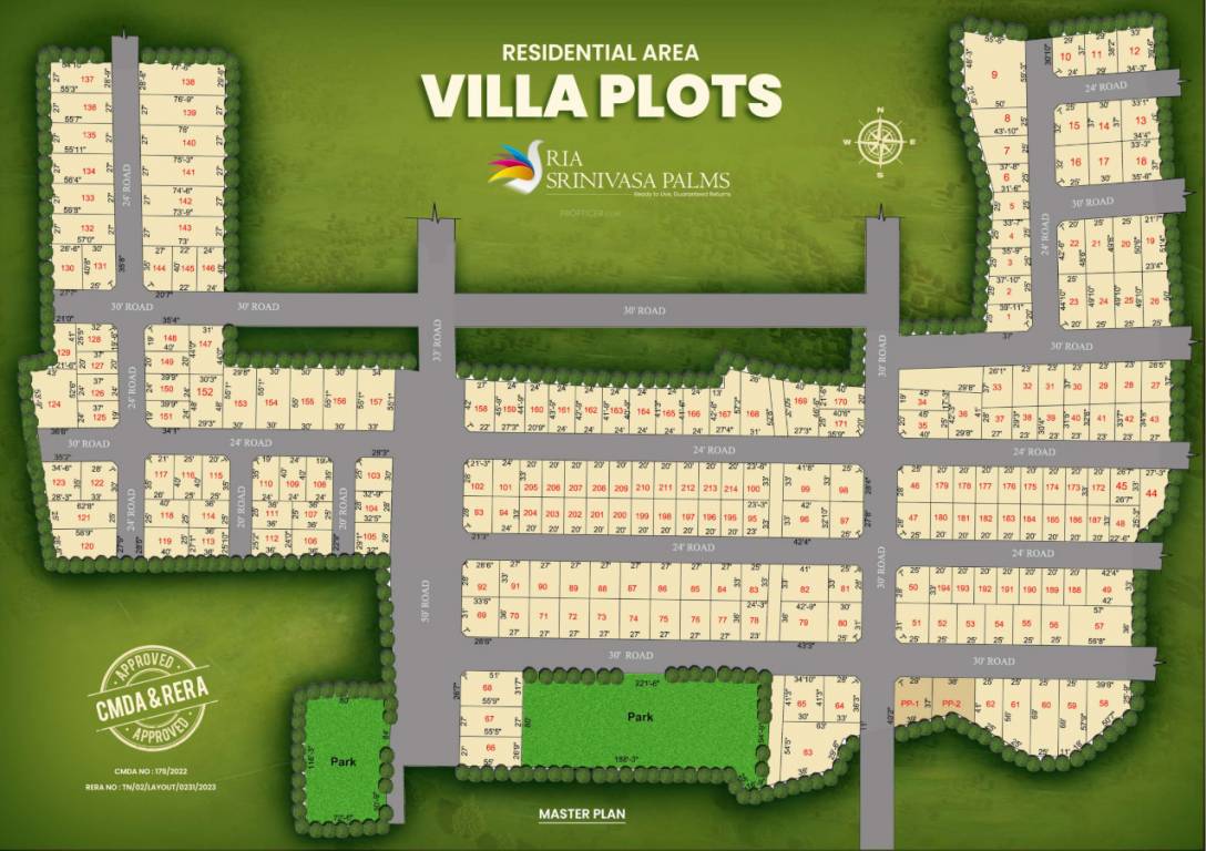  ria srinivasa palms Master Plan