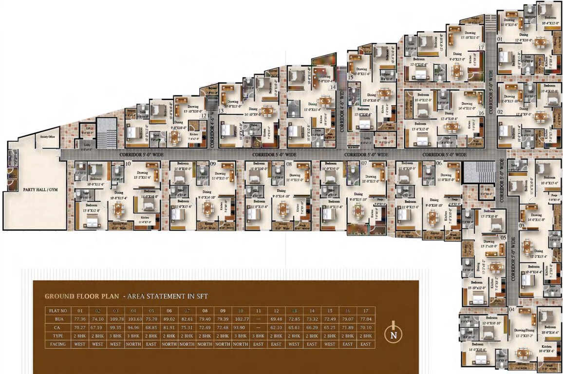  temple bells United Temple Bells Ground Cluster Plan