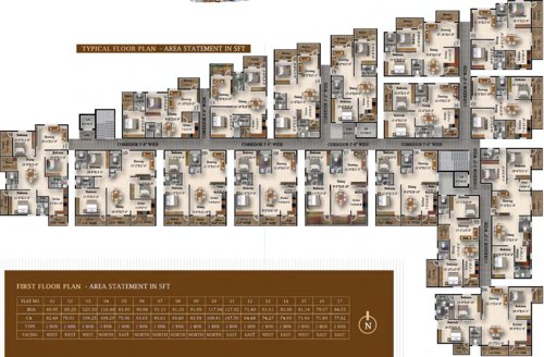  temple-bells United Temple Bells Typical Cluster Plan
