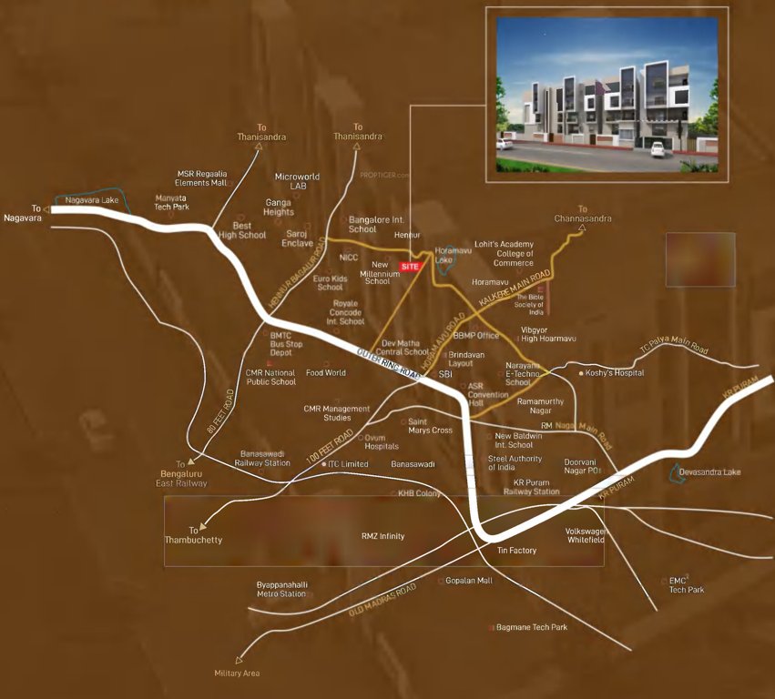  temple bells Location Plan