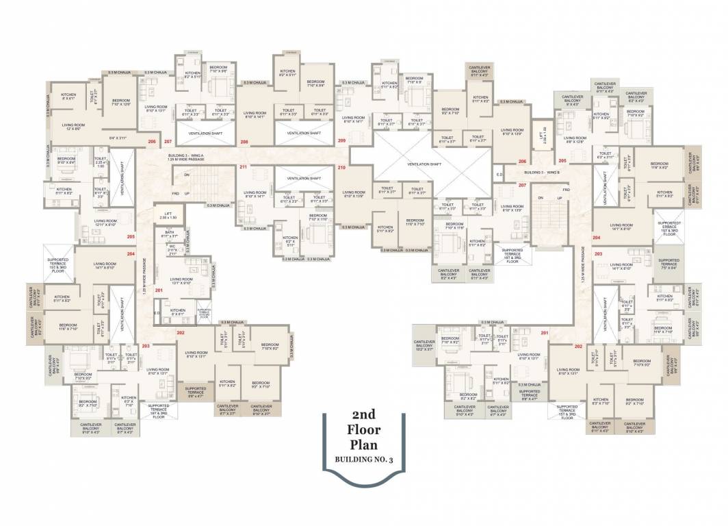  shiv shakti complex Building No 2, A Wing Cluster Plan