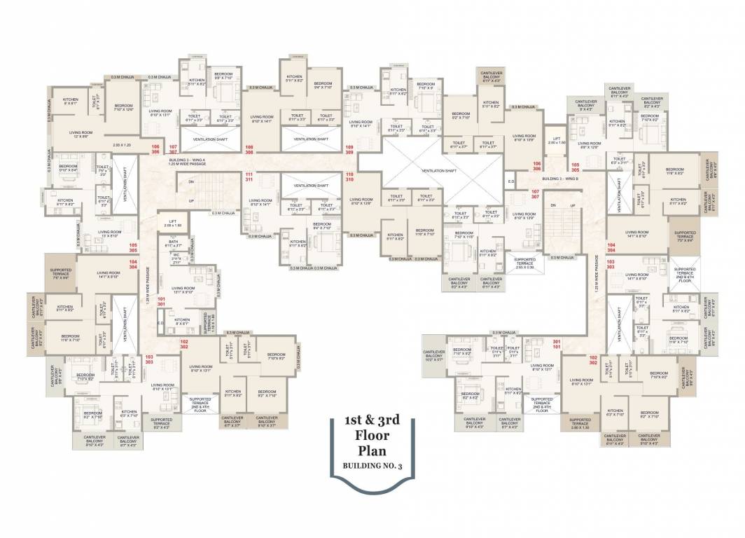  shiv shakti complex Building No 2, B Wing Cluster Plan